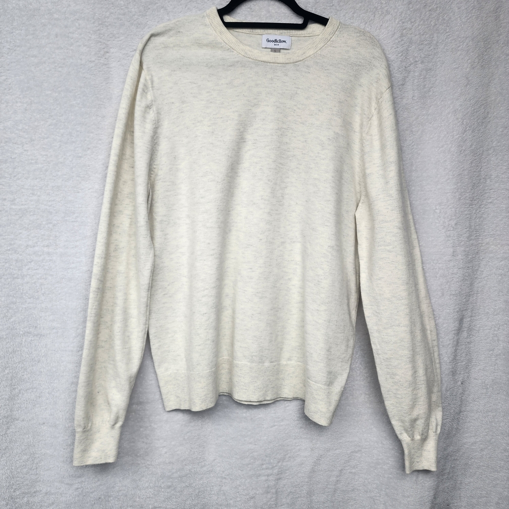 Goodfellow & Co Size L Unisex Ivory Sweatshirt